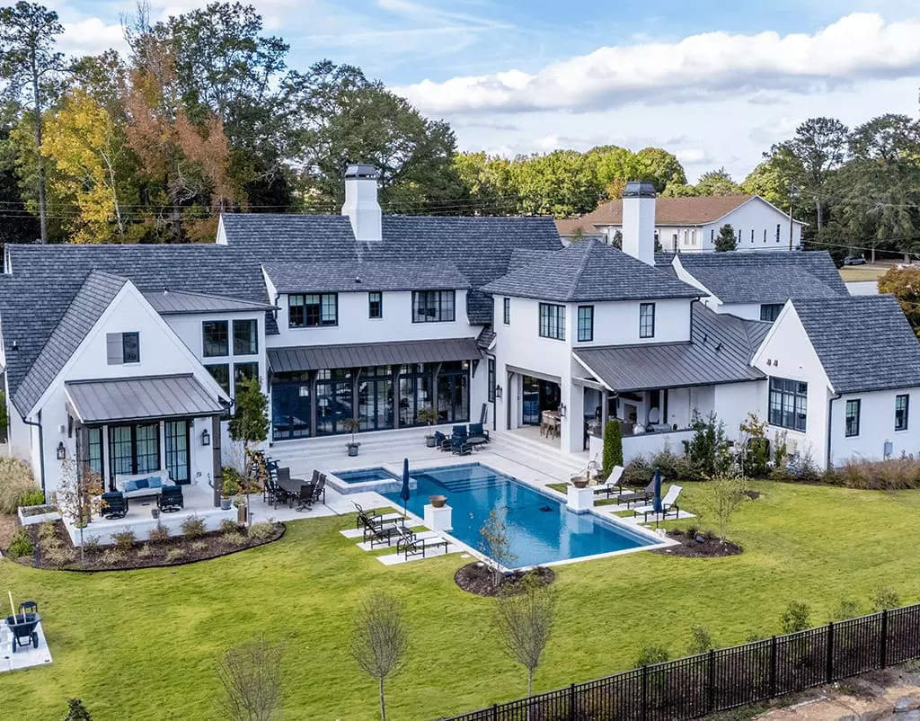 house and pool