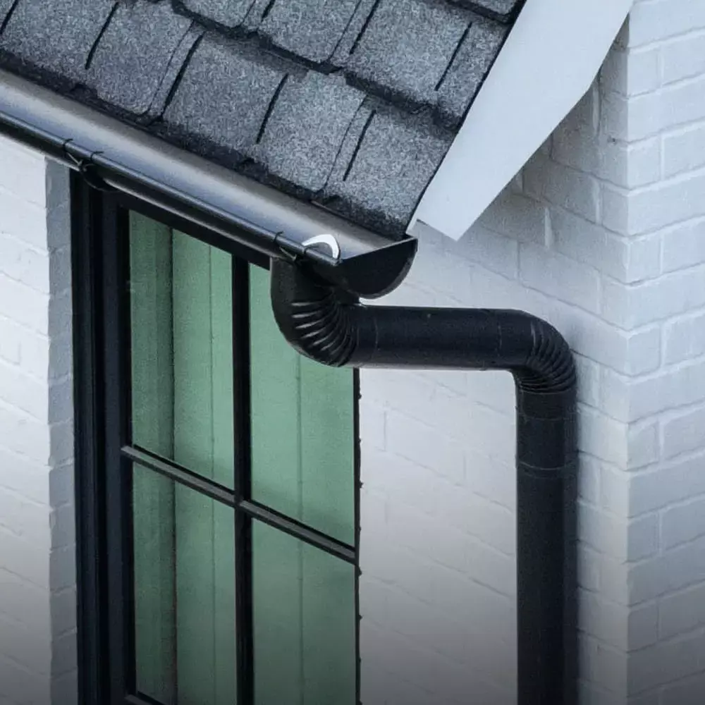 gutters on side of house