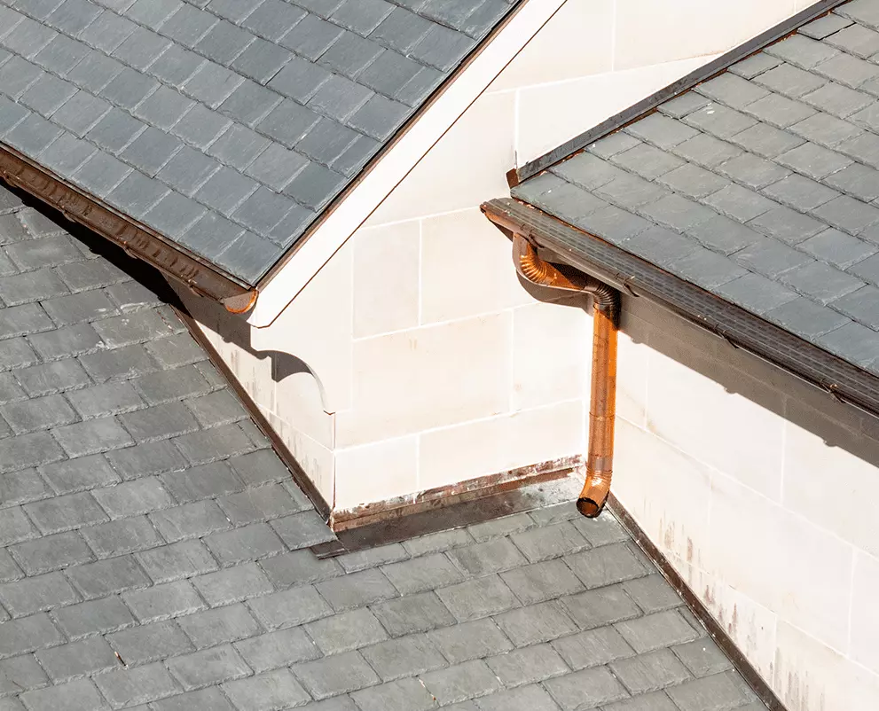 gutter on house