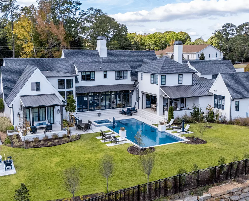 house and pool
