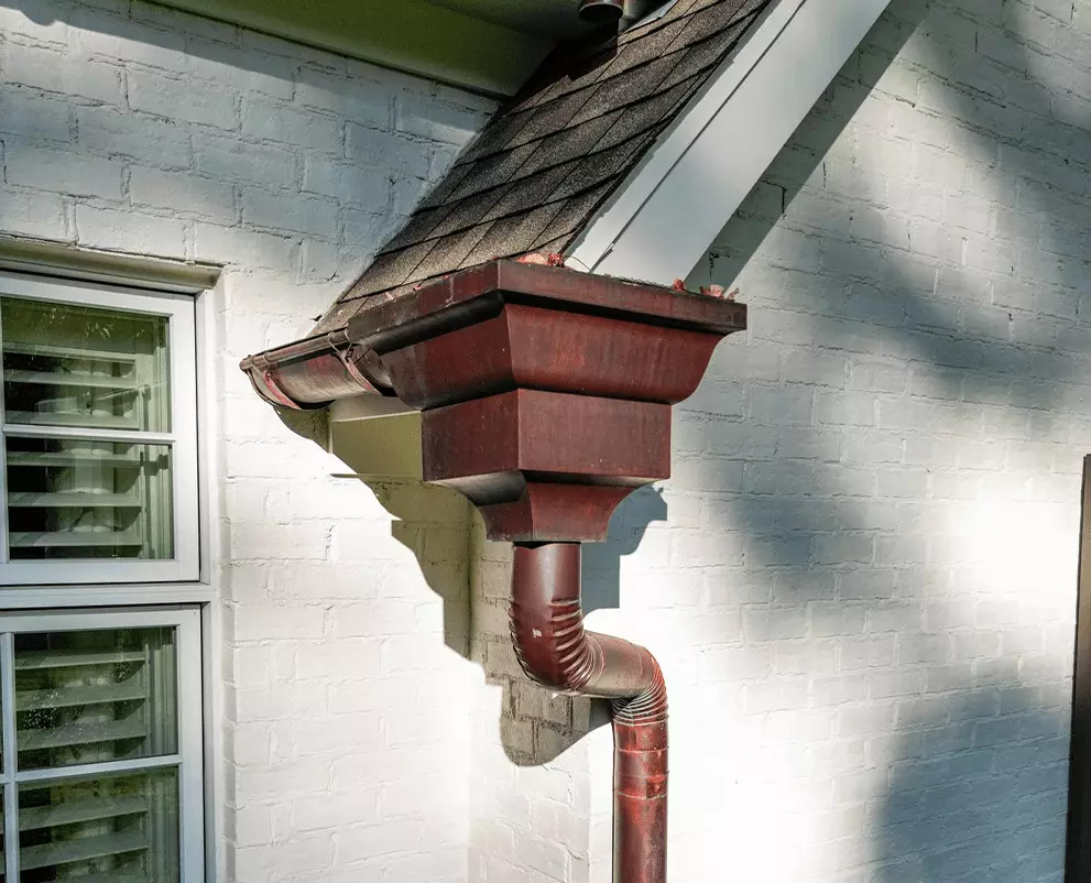 gutter on house