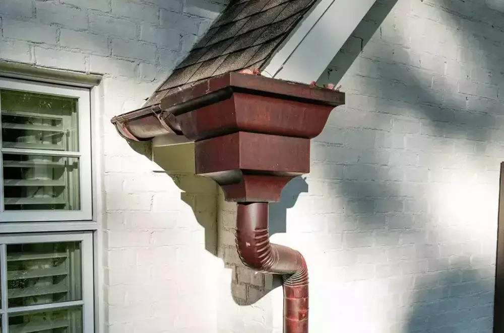copper gutter collector box