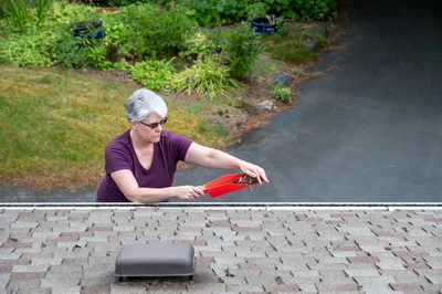 a gutter scoop can be used as rain gutter cleaning tools
